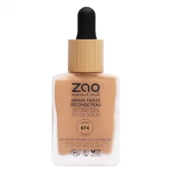 Sérum teinté seconde peau N°874 medium BIO - 30ml - Zao