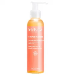 Huile lactée démaquillante BIO rosier muscat - 145ml - Melvita