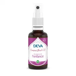 Composé floral en spray BIO N°11 Émotions de la petite enfance - 30ml - Deva