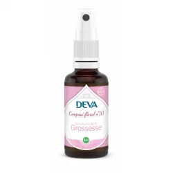 Composé floral en spray BIO N°10 Émotions de la grossesse - 30ml - Deva