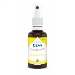 Composé floral en spray BIO N°20 Joie de vivre - 30ml - Deva