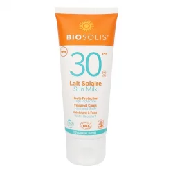 Lait solaire visage & corps BIO IP 30 karanja - 100ml - Biosolis