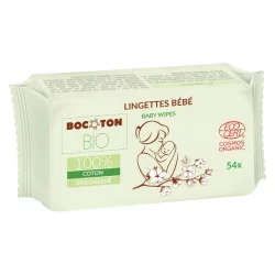 Lingettes bébé BIO - 54 pièces - Bocoton