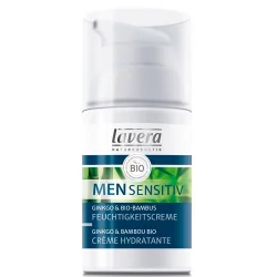 BIO-Pflegende Feuchtigkeitscreme Bambus & Ginkgo für Männer - 30ml - Lavera Men Sensitiv