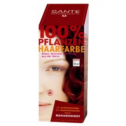 BIO-Pflanzen-Haarfarbe Pulver Mahagonirot - 100g - Sante