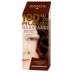 BIO-Pflanzen-Haarfarbe Pulver Braun - 100g - Sante