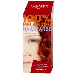 BIO-Pflanzen-Haarfarbe Pulver Naturrot - 100g - Sante