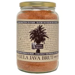 Sucre de fleur de noix de coco brut BIO - Gula Java Brut - 1kg - Aman Prana