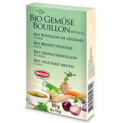 BIO-Gemüse-Bouillon Würfel - 8 Würfel - Morga