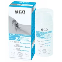 Lotion solaire neutre visage & corps BIO ﻿IP 30 sans parfum - 100ml - Eco Cosmetics