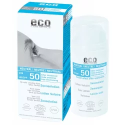BIO-Sonnenlotion neutral Gesicht & Körper LSF 50 ohne Parfum - 100ml - Eco Cosmetics