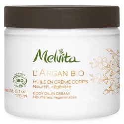 Huile en crème corps BIO argan - 175ml - Melvita L'Argan Bio
