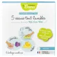 5 Lingettes multi-usages lavables en bambou couleur - Les Tendances d'Emma
