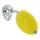 Savon rotatif jaune citron & pomme avec porte-savon chrome - 290g - Provendi