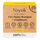 Natürliches 2 in 1 festes Shampoo & Conditioner Vitamina - 80g - Niyok