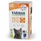 Multi Pack pâtés pour chat saumon, dinde & bœuf BIO - 8x100g - Yarrah