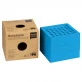 Porte-savon en caoutchouc naturel bleu - Fair Squared