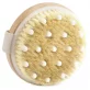 Brosse de massage ronde avec picots & poils naturels - Yù Beauty