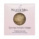 Éponge Konjac visage naturelle coques de noix - Natur'Mel
