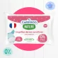 Dermo-sensitive Tücher aus natürlicher Baumwolle - 58 Stück - Carryboo