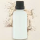 Weisse Glasflasche 50ml mit schwarzem Ausgiesser-Schraubverschluss und Sicherheitsring - 1 Stück - Potion & Co