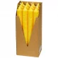 Bougies chandeliers jaunes en stéarine BIO 22 x 210 mm - 12 pcs - Eubiona