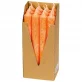 Bougies chandeliers oranges en stéarine BIO 22 x 210 mm - 12 pcs - Eubiona