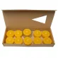 10 Teelichter mit 1 Halter aus Bienenwachs 20 x 35 mm - Eubiona