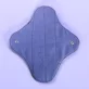 2 Serviettes hygiéniques lavables violet & noir BIO règles légères - Anaé