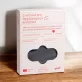 2 Serviettes hygiéniques lavables gris & noir BIO règles fortes - Anaé