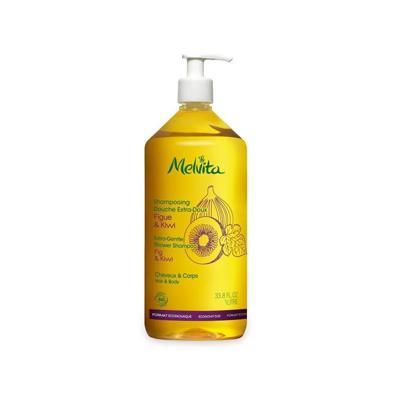 BIO-Dusch Shampoo Extra Sanft Feige & Kiwi - 1l - Melvita