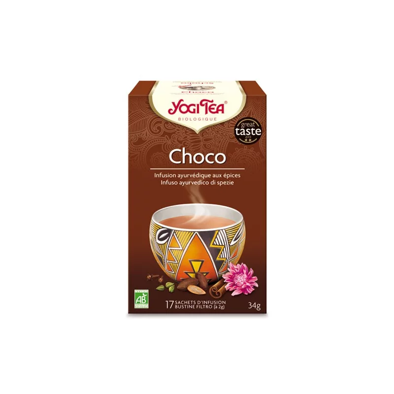 BIO-Kräutertee mit Kakaoschalen, Zimt & Ingwer - Schoko - Yogi Tea