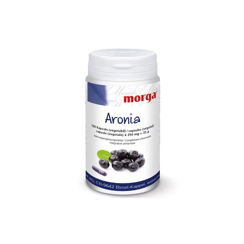Aronia - 100 Kapseln - 350mg - Morga Aronia - 100 Kapseln - 350mg - Morga