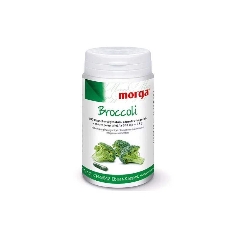 Broccoli - 100 Kapseln - 350mg - Morga Broccoli - 100 Kapseln - 350mg - Morga