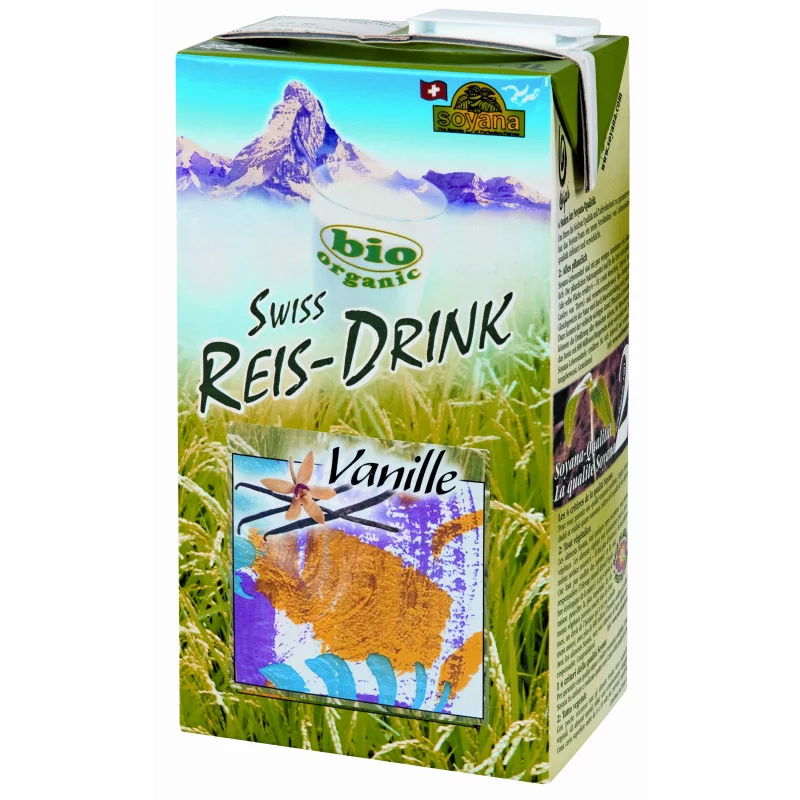 Boisson au riz vanille BIO Swiss rice-drink - 1l - Soyana Boisson au riz vanille BIO Swiss rice-drink - 1l - Soyana
