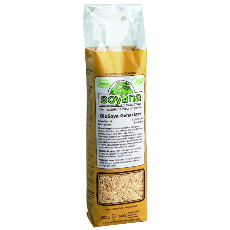 BIO-Soya-Eiweiss gehackt - 200g - Soyana BIO-Soya-Eiweiss gehackt - 200g - Soyana