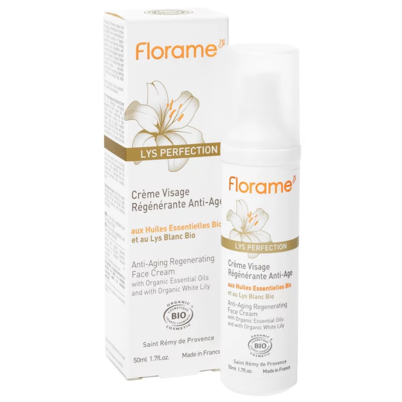 Crème visage régénérante anti-âge BIO lys blanc - 50ml - Florame