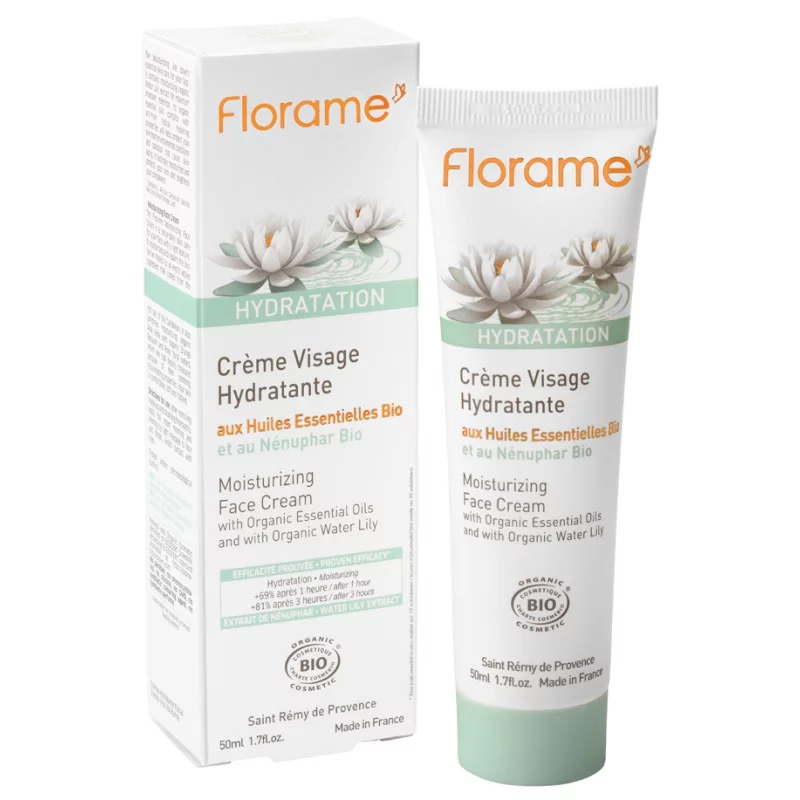 Crème visage hydratante BIO nénuphar - 50ml - Florame