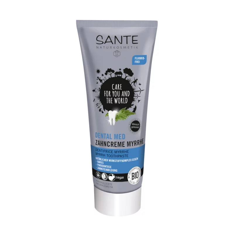 BIO-Zahncreme Myrrhe Fluoridfrei - 75ml - Sante BIO-Zahncreme Myrrhe Fluoridfrei - 75ml - Sante