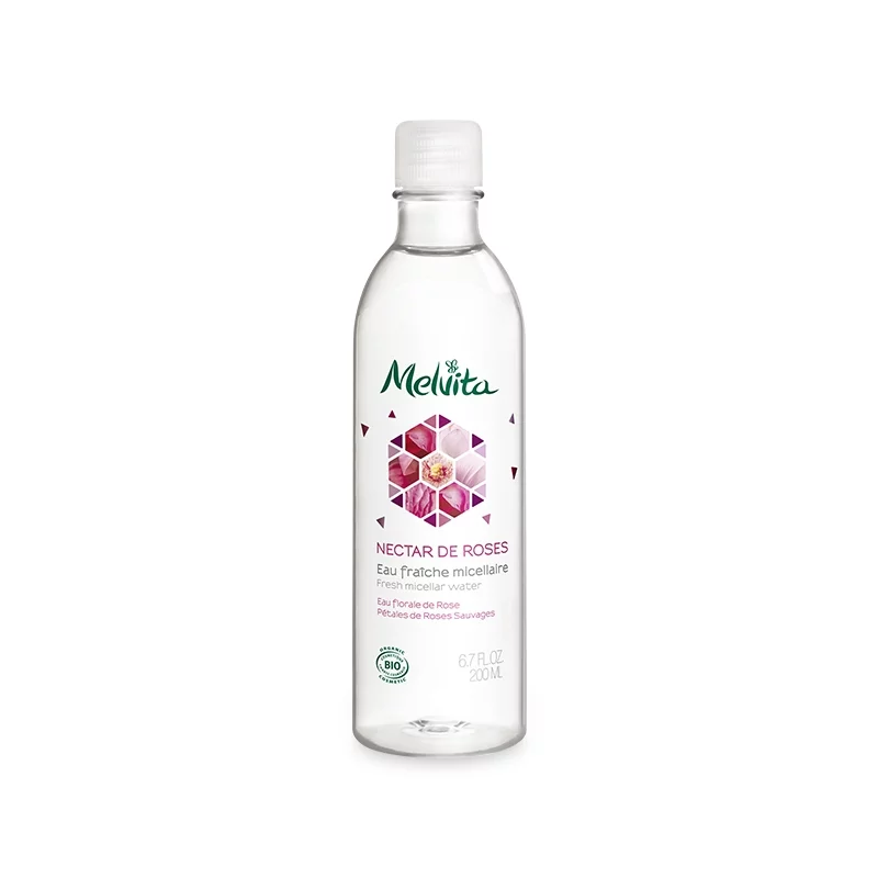 Eau fraîche micellaire BIO rose - 200ml - Melvita Nectar de Roses Eau fraîche micellaire BIO rose - 200ml - Melvita Nectar de Roses