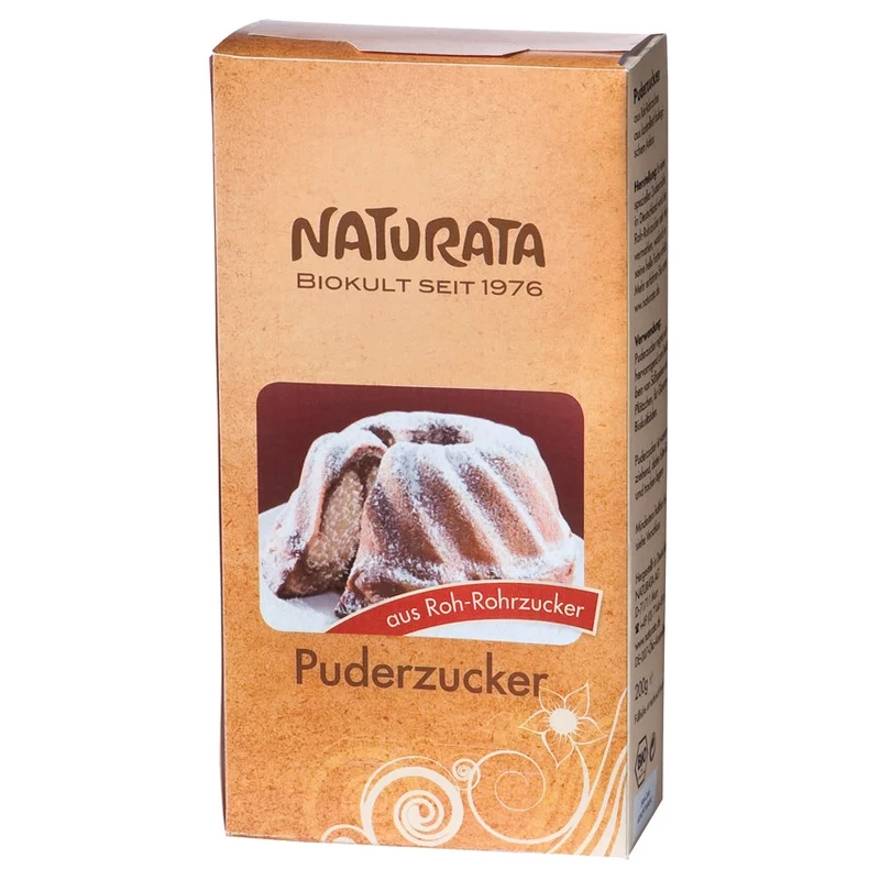 BIO-Puderzucker aus Roh-Rohrzucker - 200g - Naturata