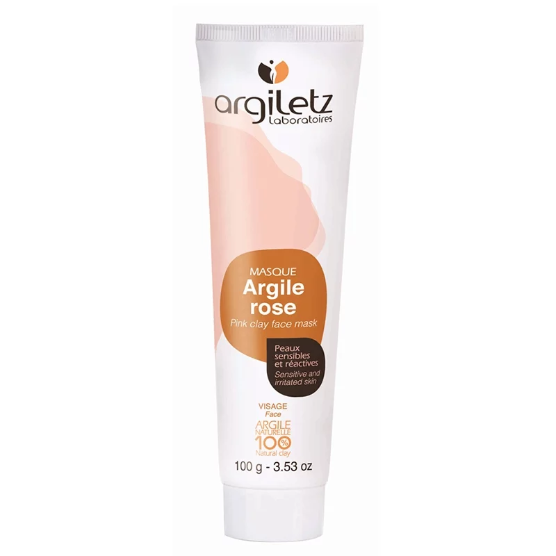 Masque prêt à l'emploi argile rose - 100g - Argiletz