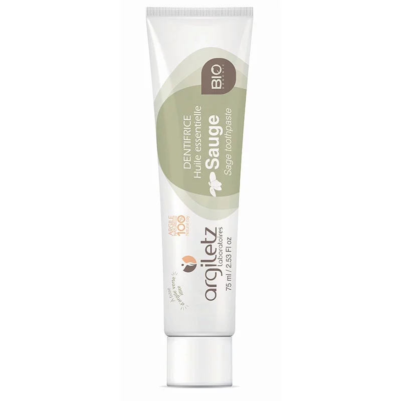 Dentifrice BIO argile verte & sauge - 75ml - Argiletz