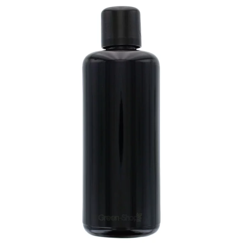 Violette Glasflasche 100ml mit schwarzer Tropfspitze und Kindersicherheitsverschluss - 1 Stück - Aromadis