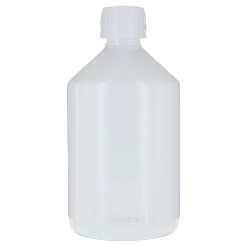 Weisse Plastikflasche 500ml mit Schraubverschluss - Aromadis