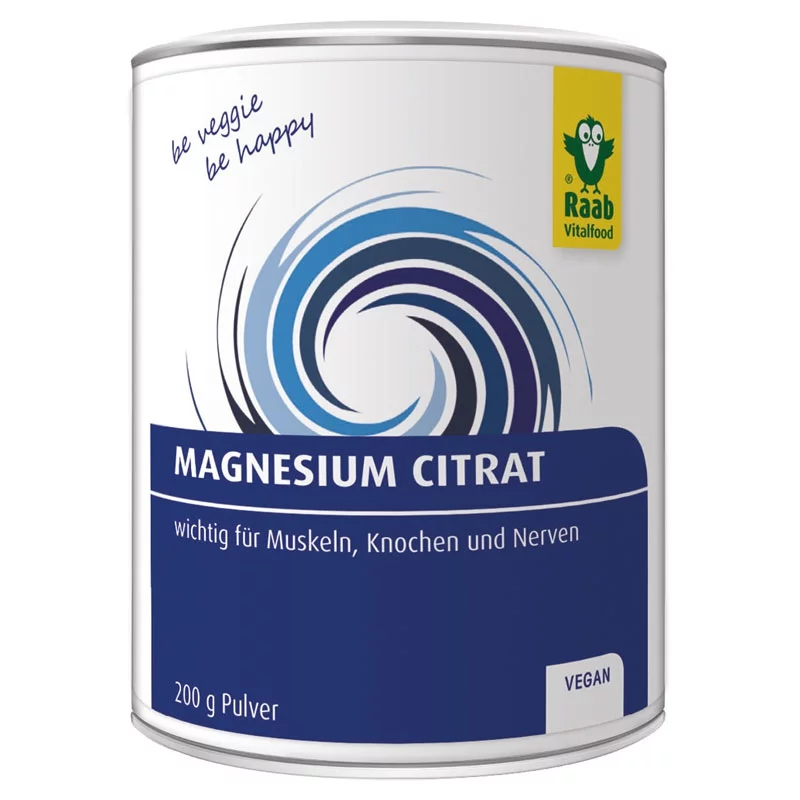 Citrate de magnésium en poudre - 200g - Raab Vitalfood