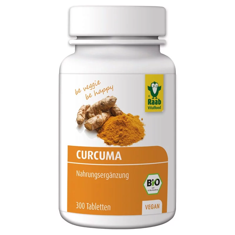 Curcuma BIO - 300 comprimés 300mg - Raab Vitalfood