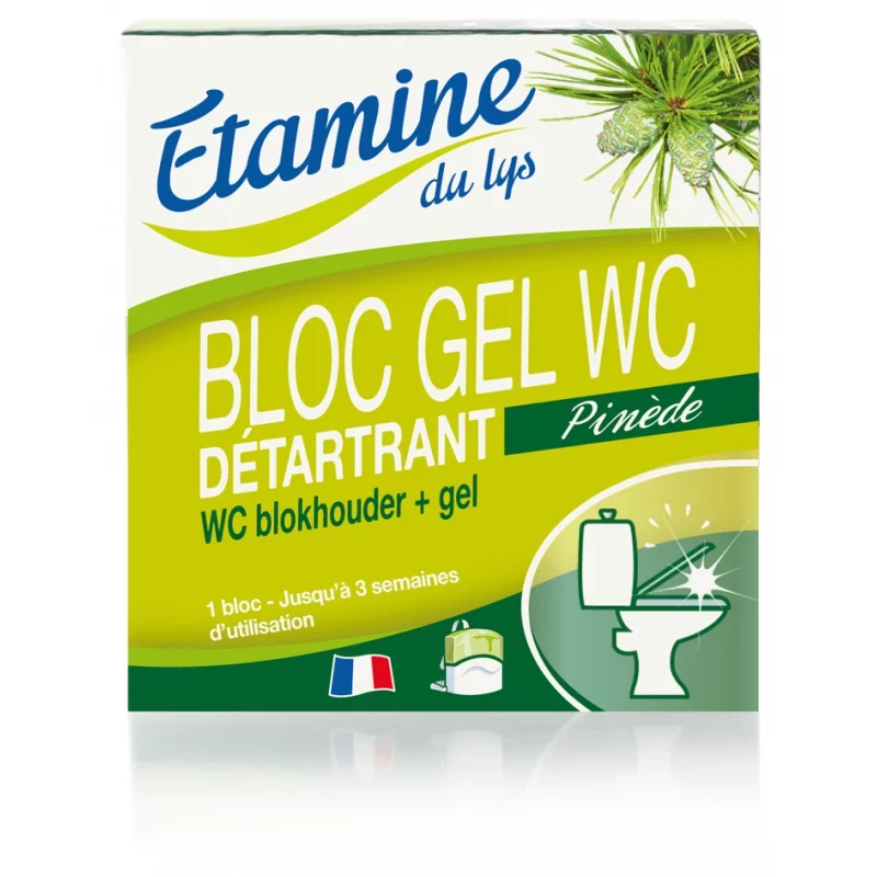 Bloc gel WC détartrant écologique pin & eucalyptus - 50ml - Etamine du Lys