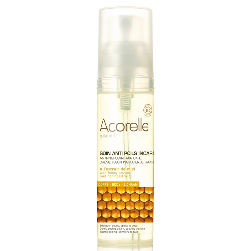 Soin anti poils incarnés BIO miel - 50ml - Acorelle