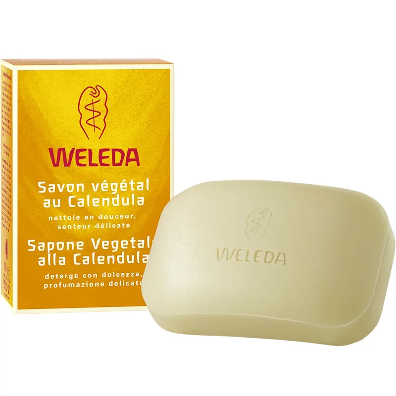 Savon végétal bébé BIO calendula - 100g - Weleda